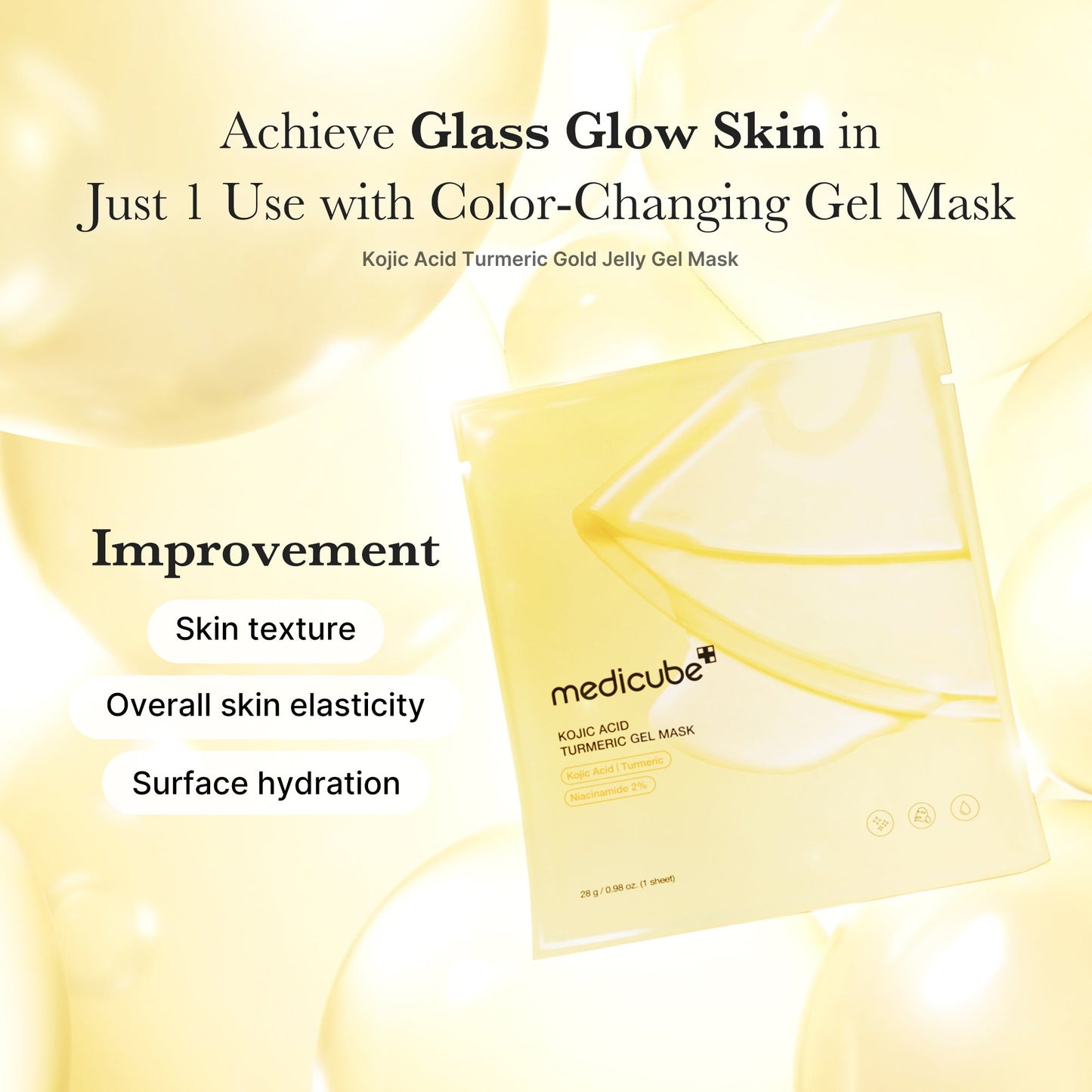 Kojic Acid Turmeric Gold Jelly Gel Mask 1EA