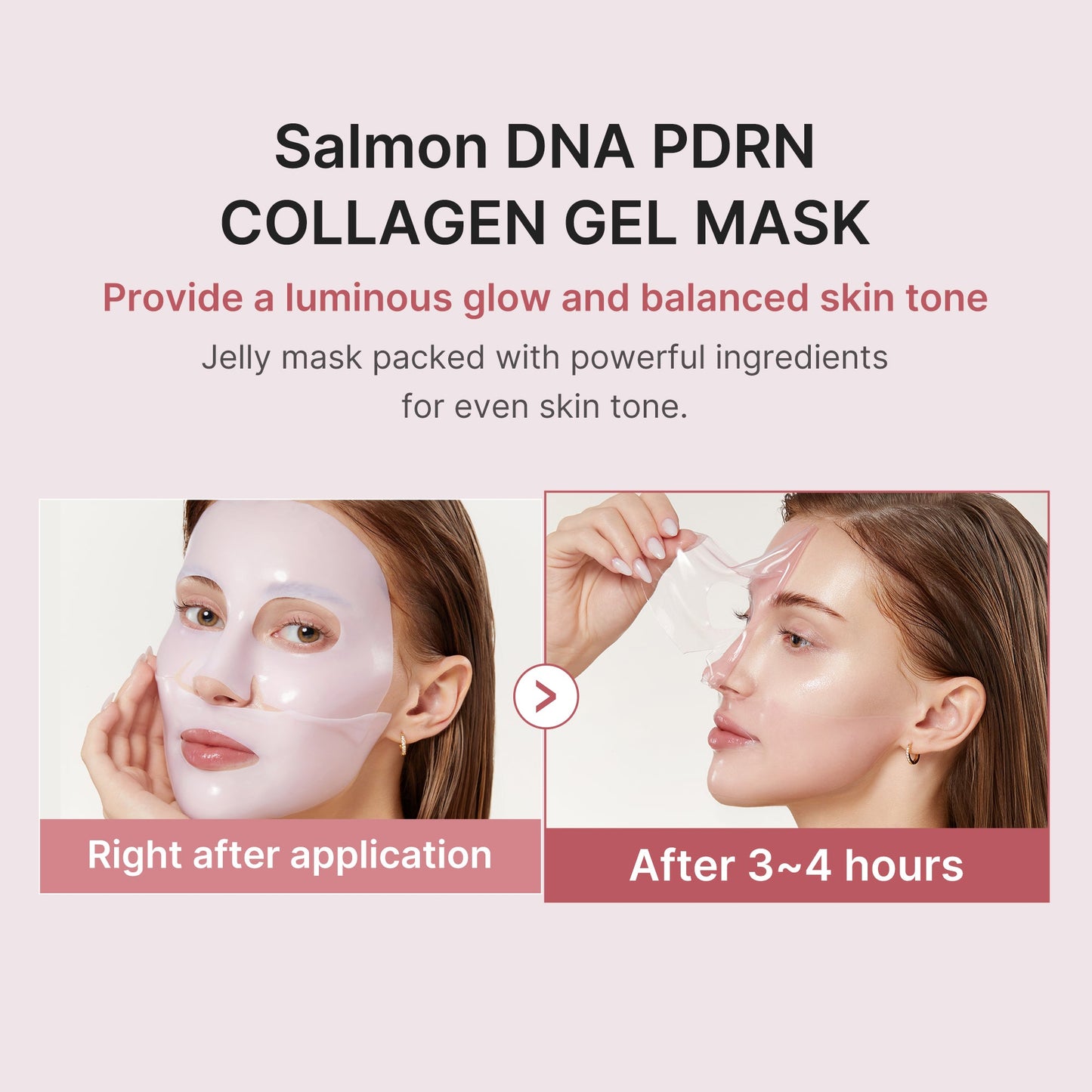 Salmon PDRN Pink Collagen Jelly Gel Mask (4ea)