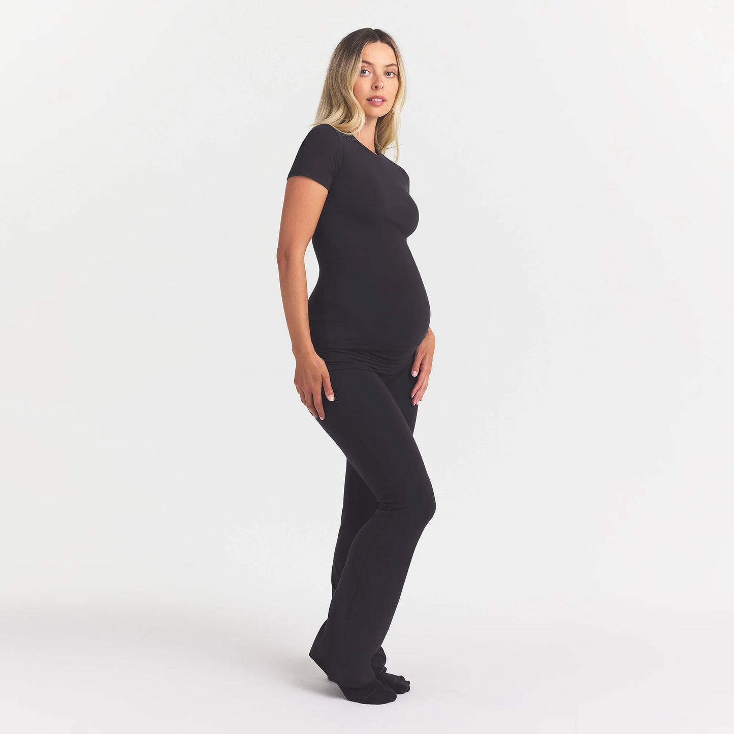 COTTON JERSEY MATERNITY T-SHIRT | SOOT