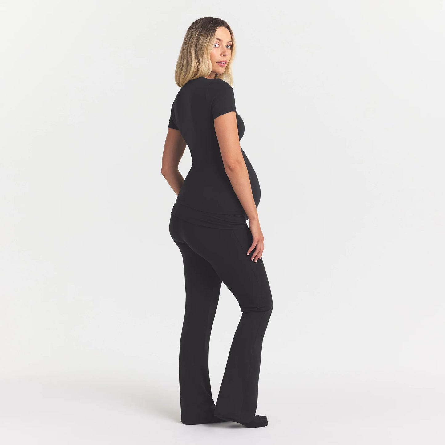 COTTON JERSEY MATERNITY T-SHIRT | SOOT